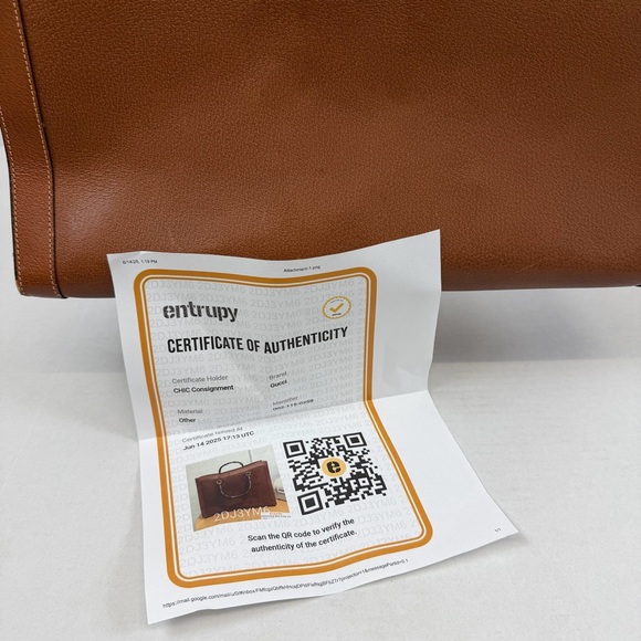 Gucci Vintage Large Bamboo Handle Leather Tote Bag Brown Diana Bag - Picture 3 of 15